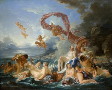 Desnudo Painting - El nacimiento y el triunfo de Venus Francois Boucher Desnudo clásico